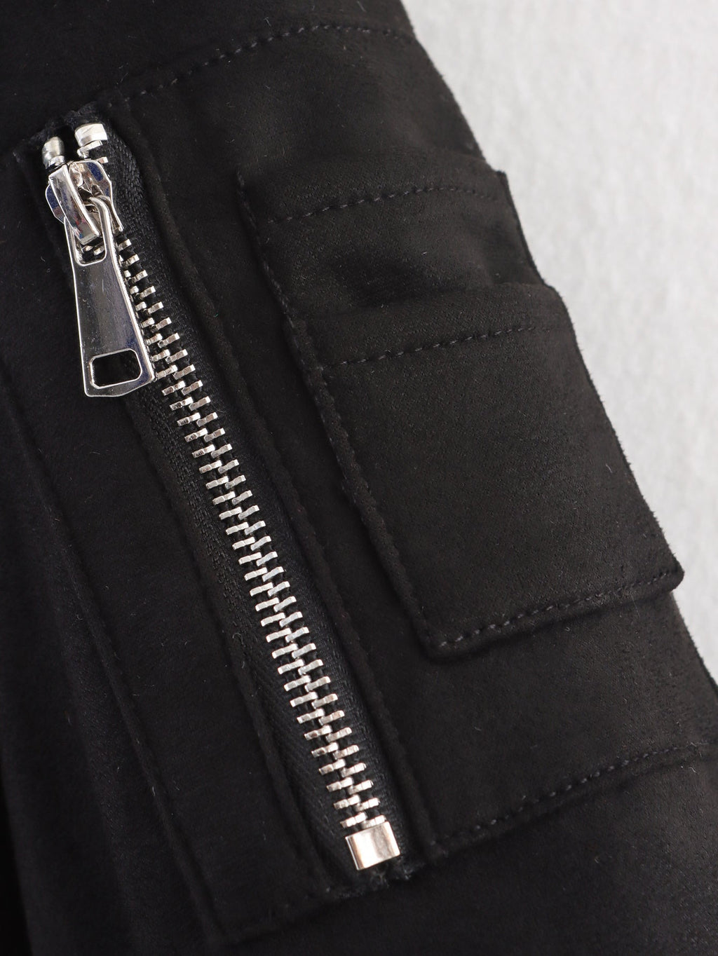 Women's new fashion short suede texture flight jacket Coat