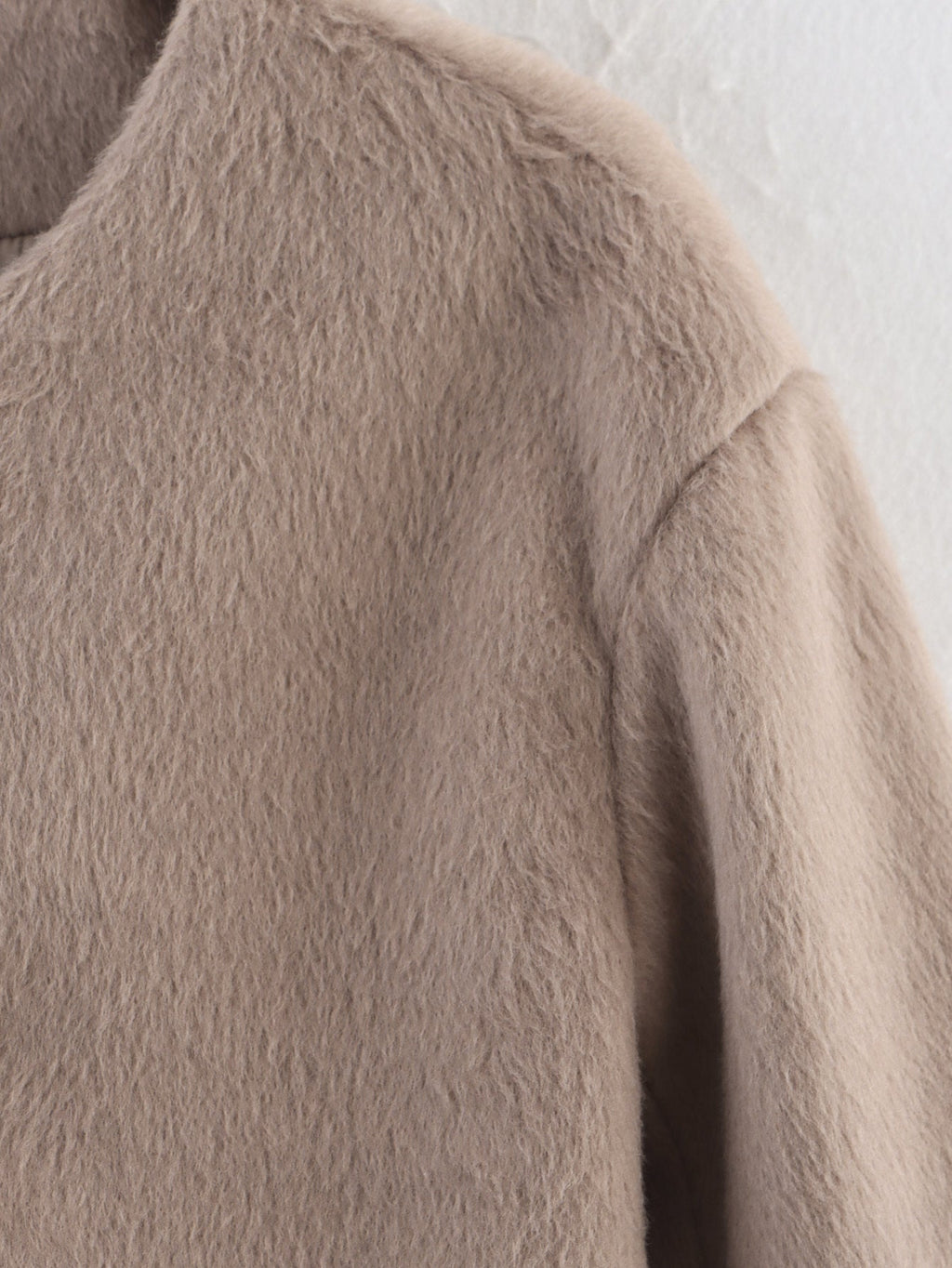 Women 2025 New Wool blend crew neck coat