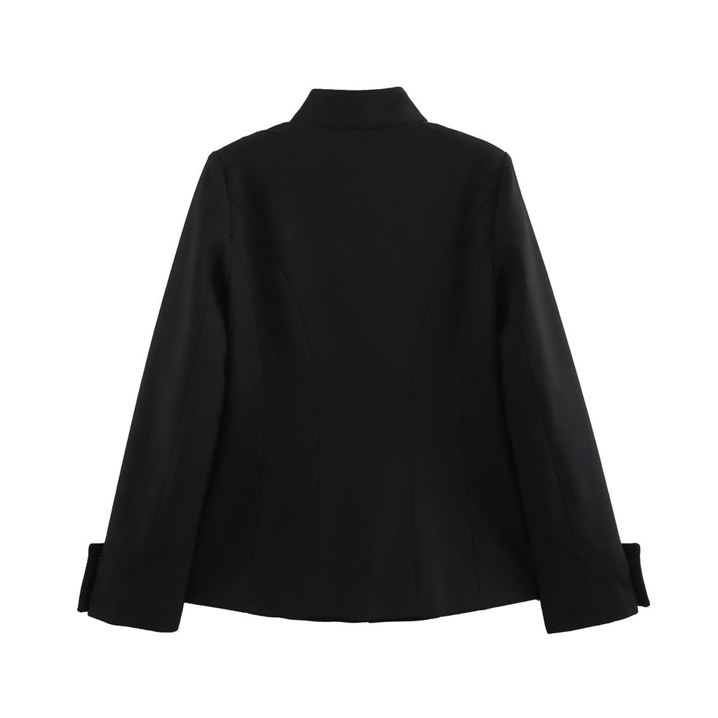 Women 2025 New stand-up collar Blazer Coat