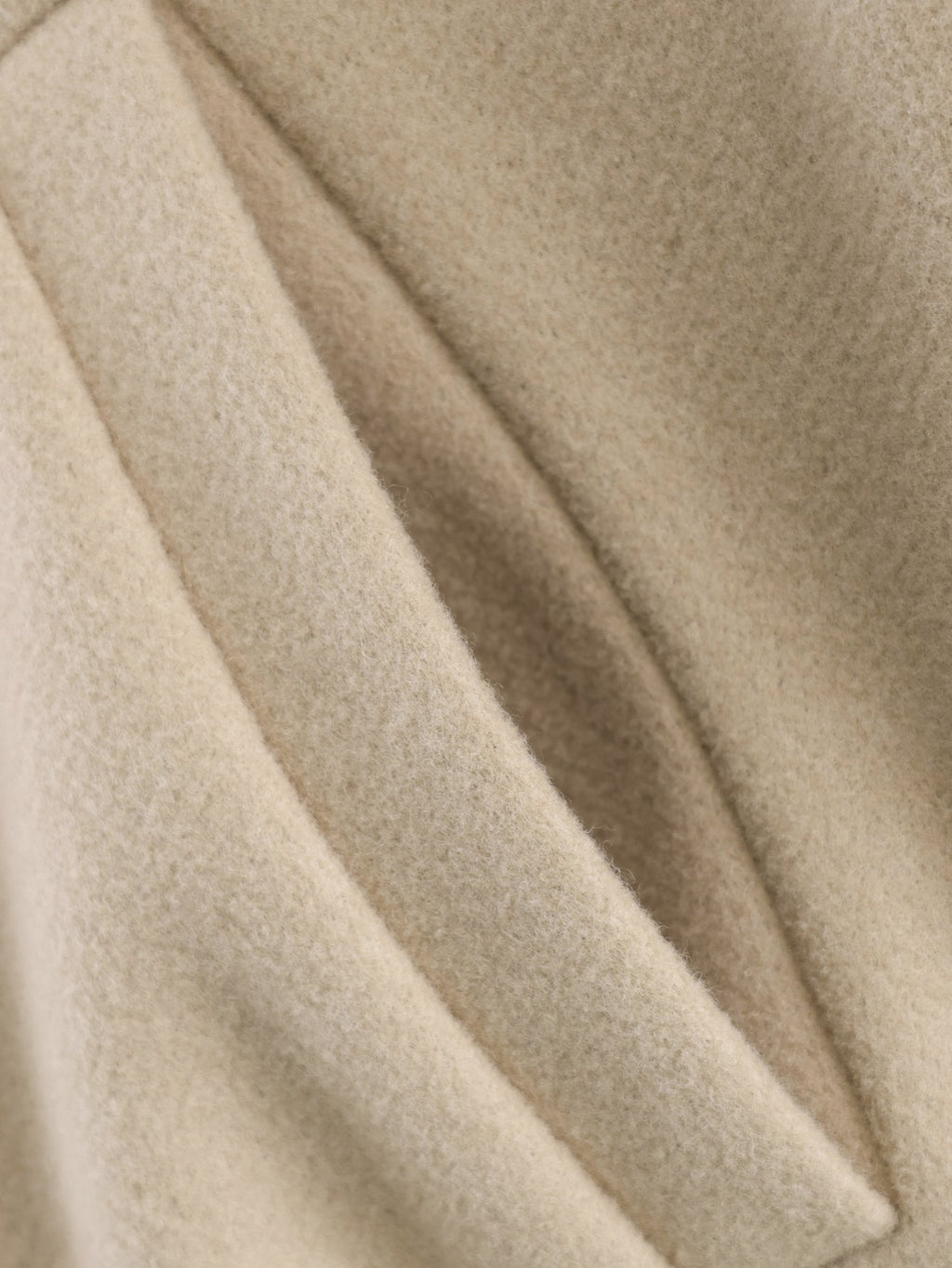 Women's standing collar soft wool blend jacket coat