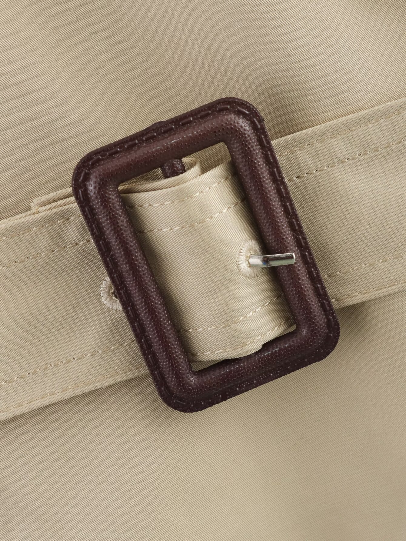 Women's New Fashion With Belt Short Double breasted Windbreaker Coat