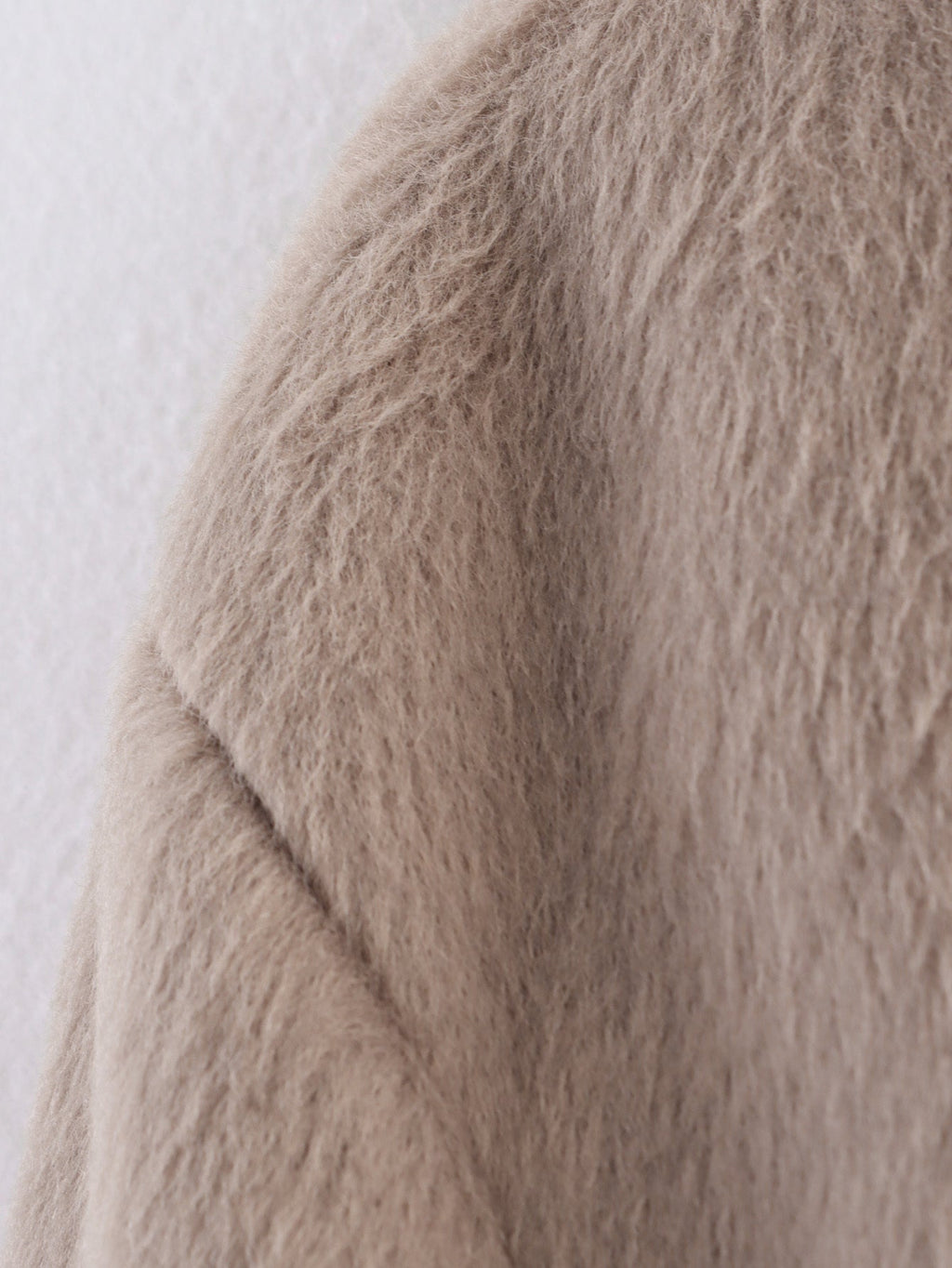 Women 2025 New Wool blend crew neck coat