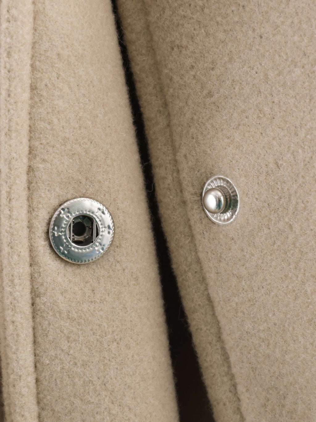 Women's standing collar soft wool blend jacket coat