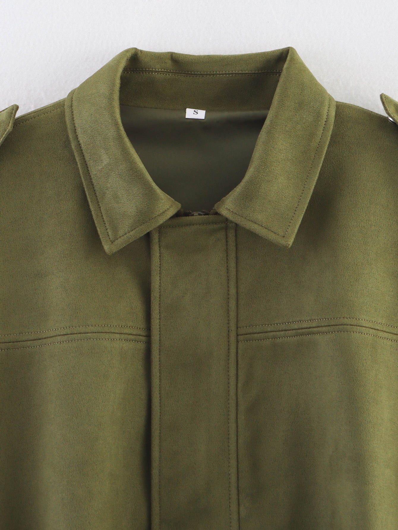 Women's casual suede texture pilot jacket Coat